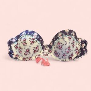 Y2K Victoria’s Secret swim top bikini Bra with Tassel Details boho vibe 34B